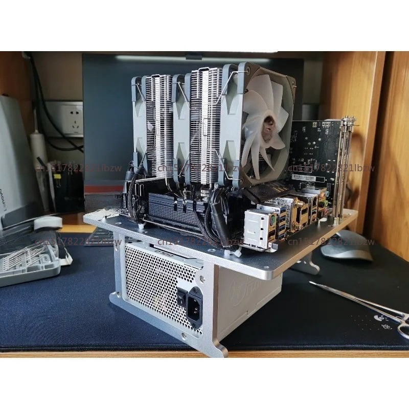 オープンフレームアルミ製コンピューターケース、ハードウェア用 - Aluminum Open Frame Test Bench Water Cooling のレビューと価格